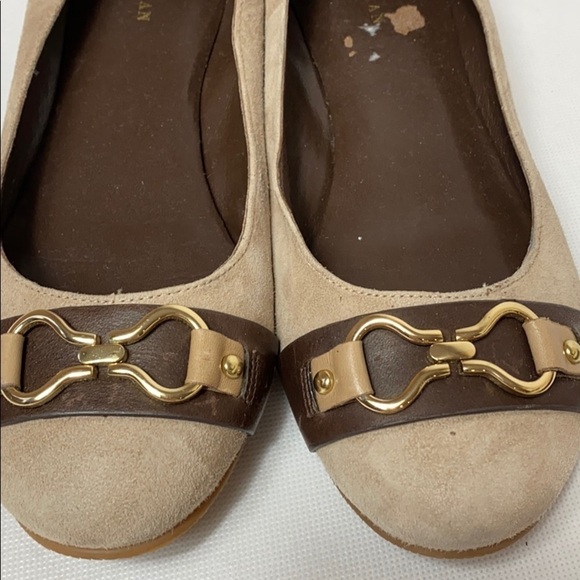 Cole Haan suede buckle ballet flats - Picture 2 of 7